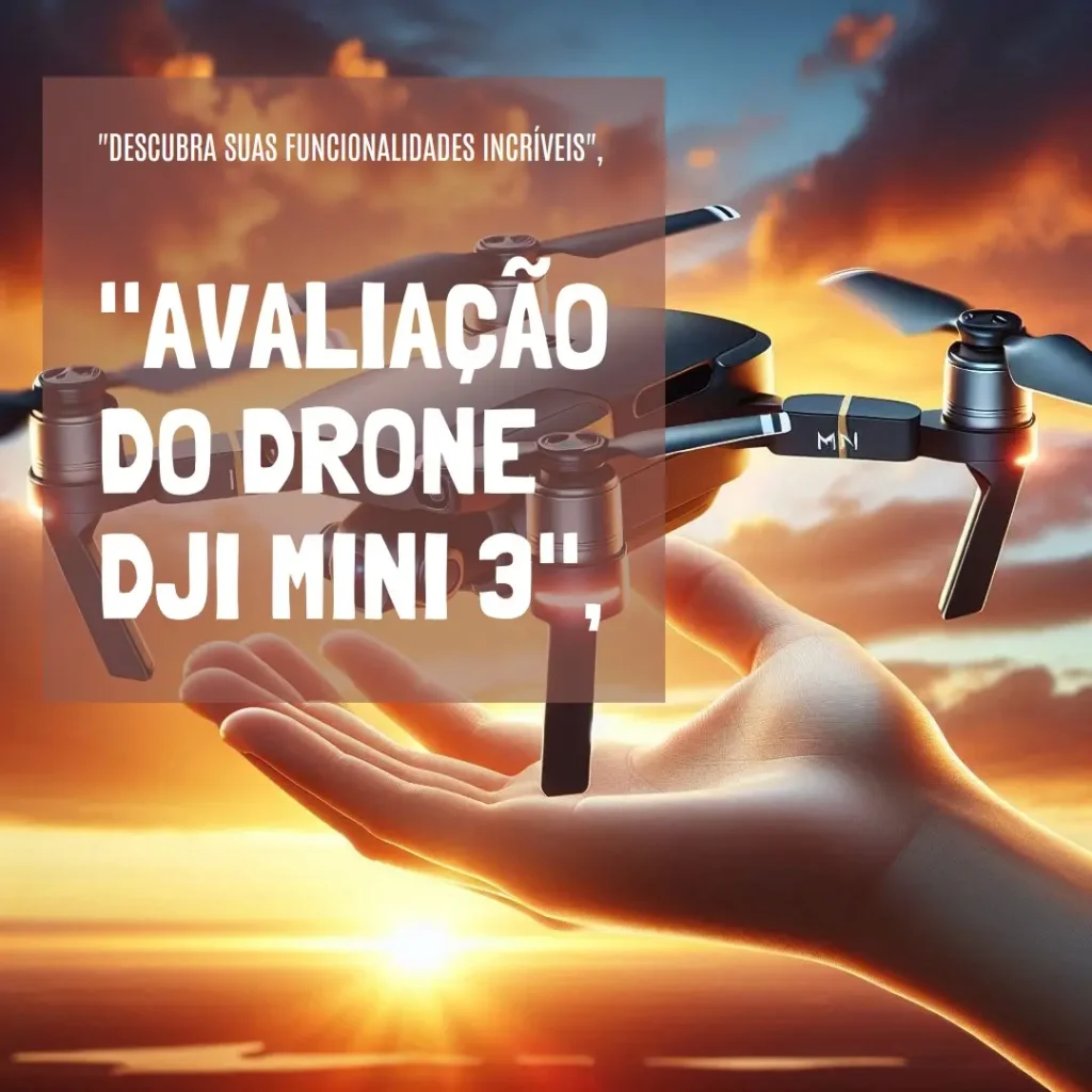 Drone DJI Mini 3 Standard - Gravação 4K, Bateria Longa