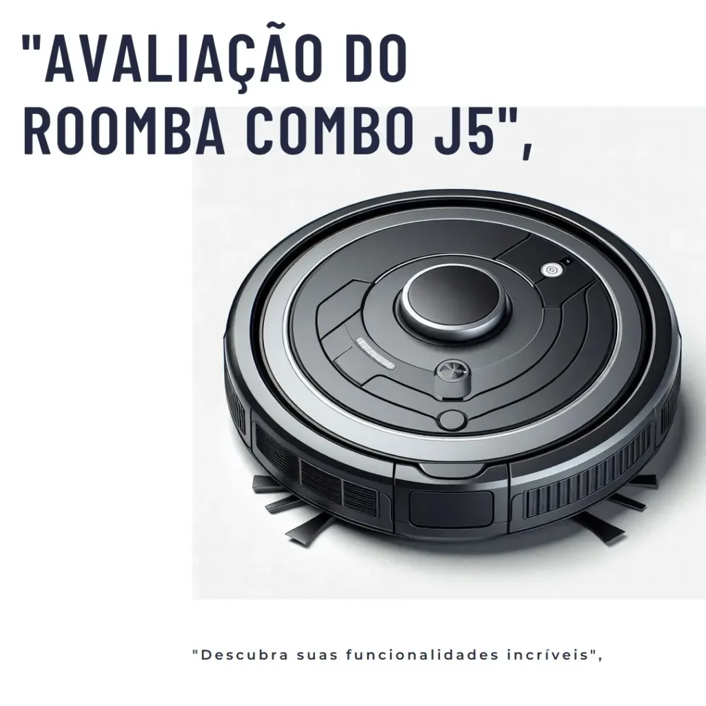 Robô Aspirador Roomba Combo J5 2 em 1, Aspira e Passa Pano