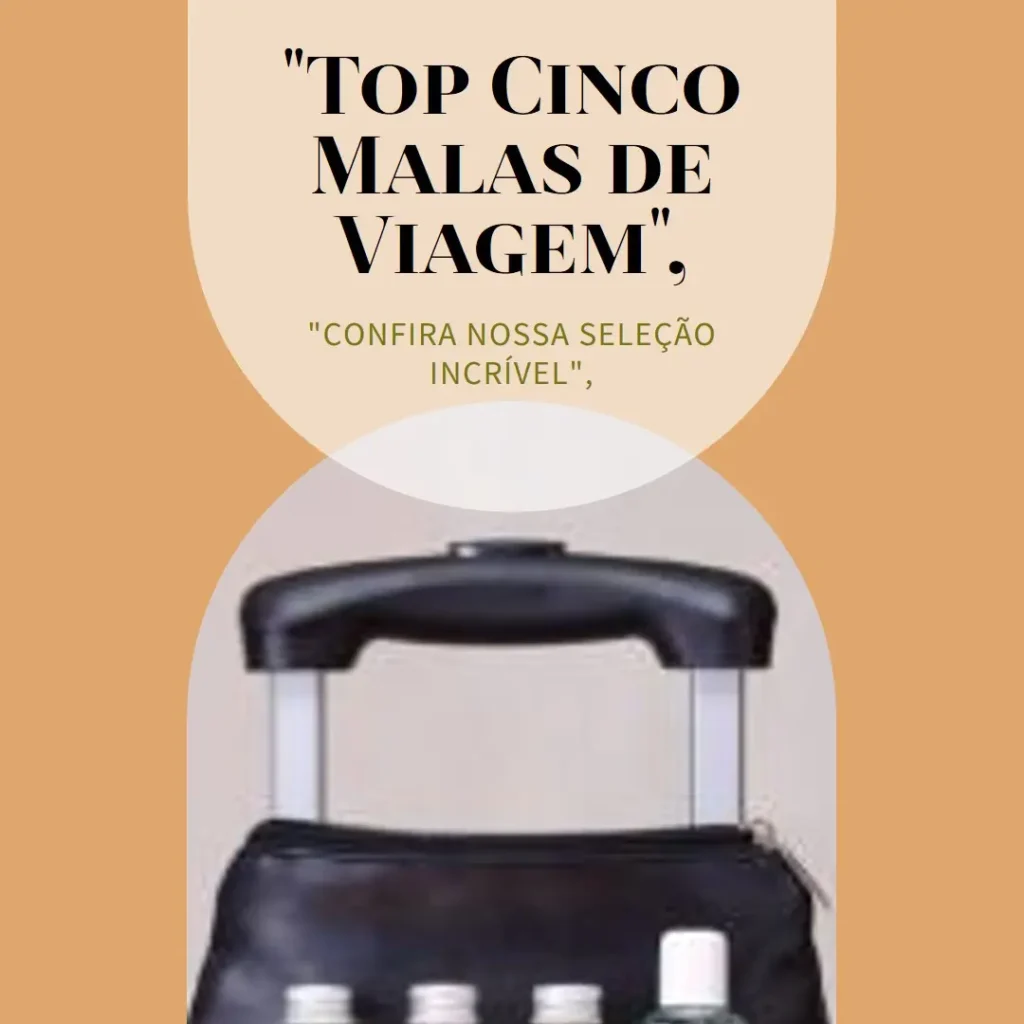 Top Cinco Modelos de mala de viagem media