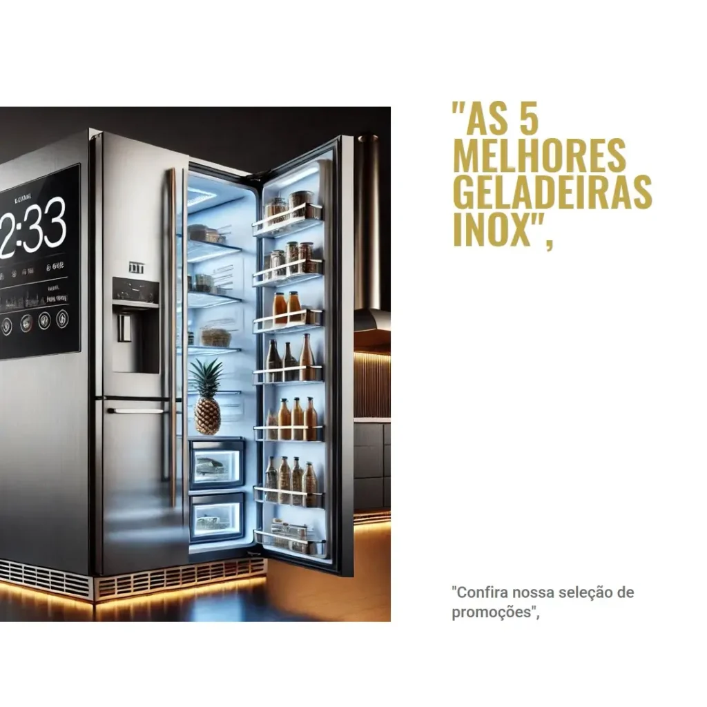 As 5 Melhores Opções de geladeira na promoção inox