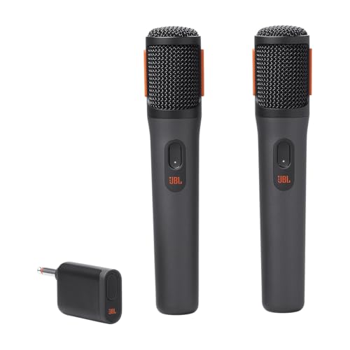 JBL, Par de Microfone Sem Fio, JBL PartyBox Wireless Mic - Preto