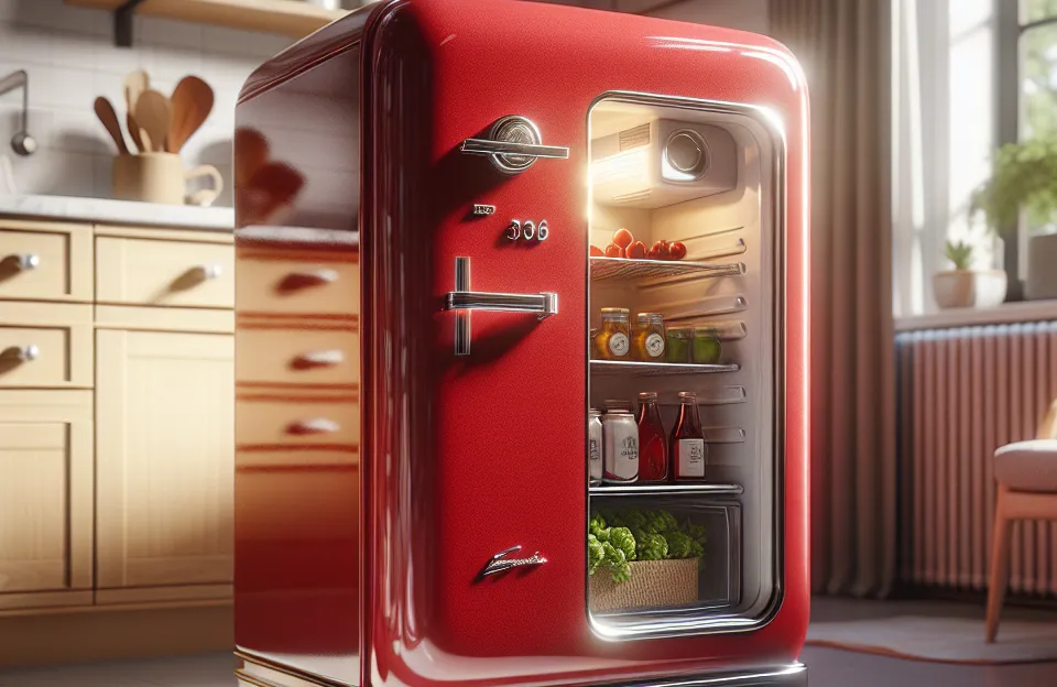 Frigobar Retrô Vermelho Carmim Consul 117 Litros - Compacto e Estiloso para Sua Cozinha