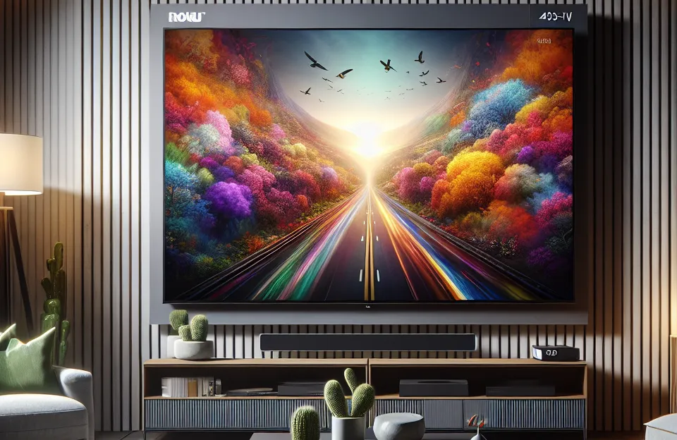 Smart TV 43" HD AOC Roku: Tecnologia e Entretenimento ao Seu Alcance