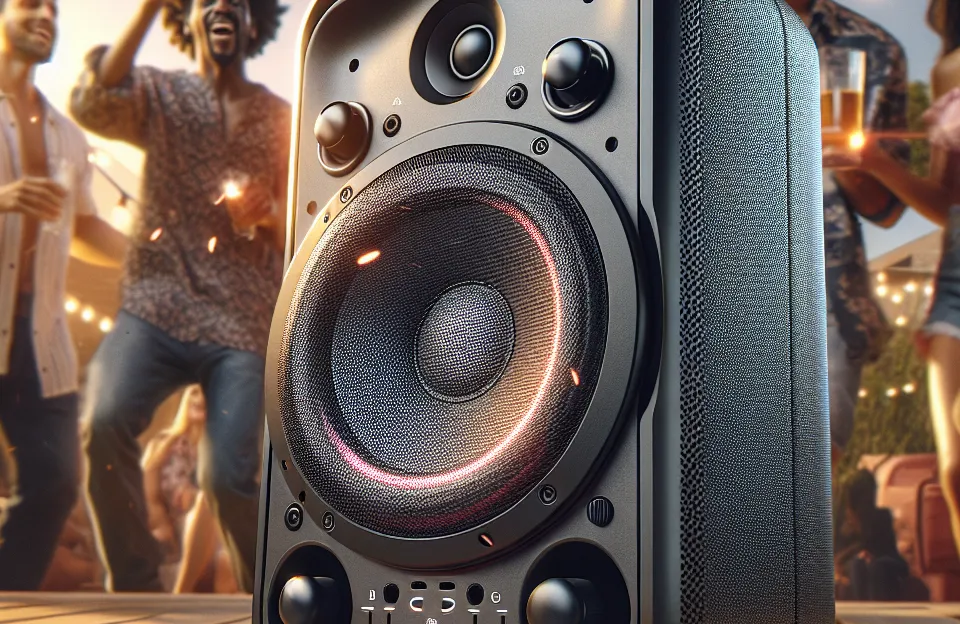 Caixa Acústica LG XBOOM RNC7 - Graves Potentes, Multi Bluetooth e Entrada de Microfone e Guitarra