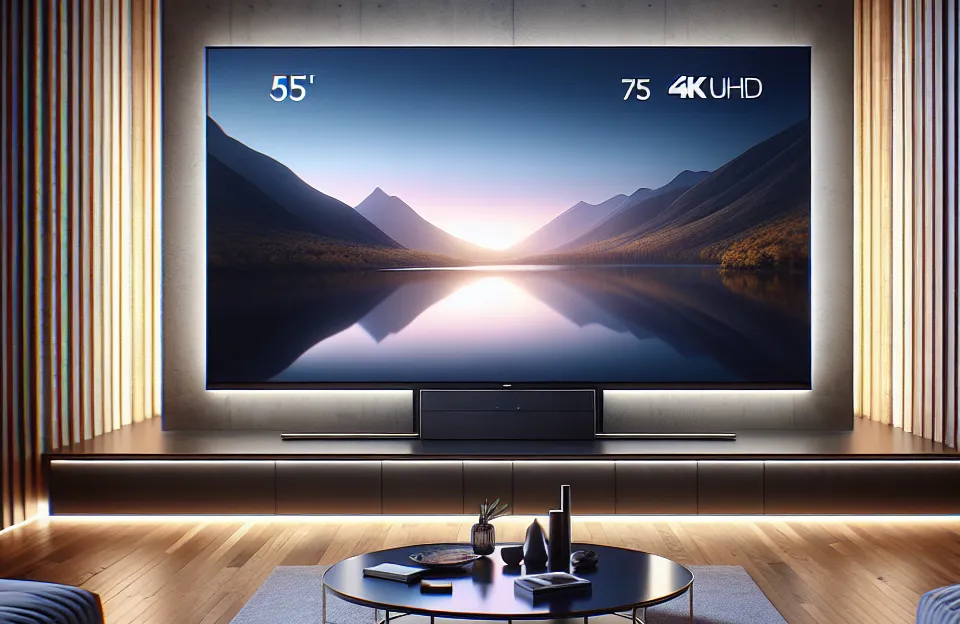 Samsung Smart Big TV 75" Crystal UHD 4K 75DU8000: Design Elegante e Tecnologia Avançada para sua Casa