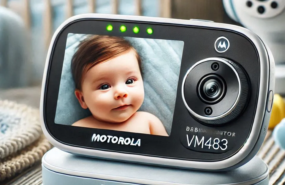 Motorola Babá Eletrônica VM483: Tela 2.8” e Zoom Digital