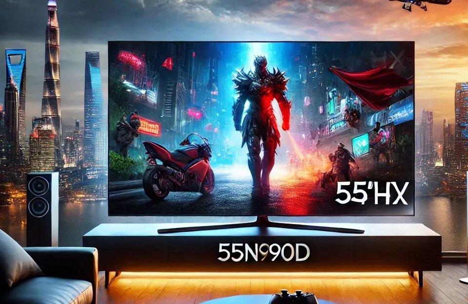 Samsung Smart Gaming TV 55" Neo QLED 4K 55QN90D com AI e Painel 144Hz
