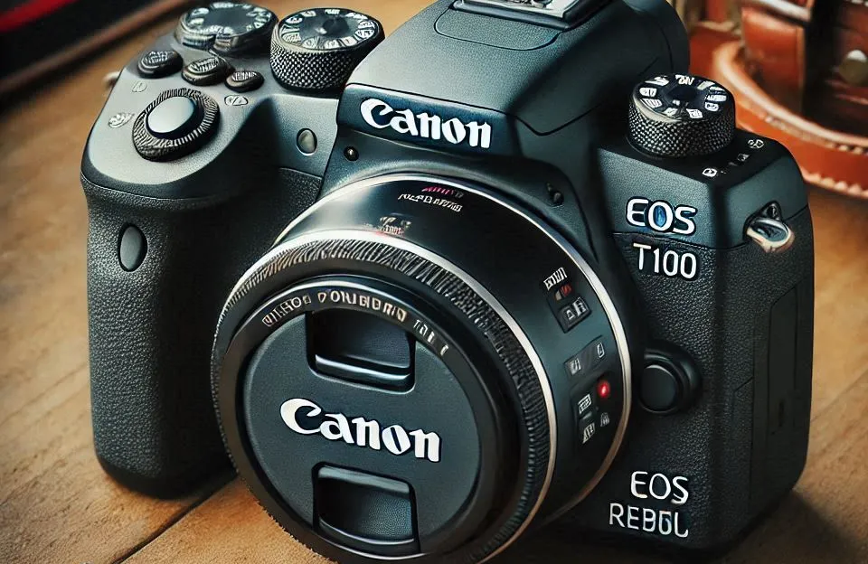 Câmera Canon EOS Rebel T100: Potência e Conectividade em um Design Compacto