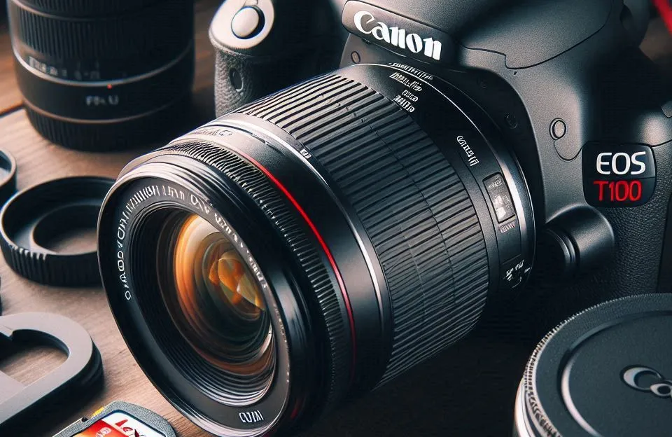 Canon EOS Rebel T100: Kit Completo com Lente EF-S 18-55mm e Cartão Lexar 32GB