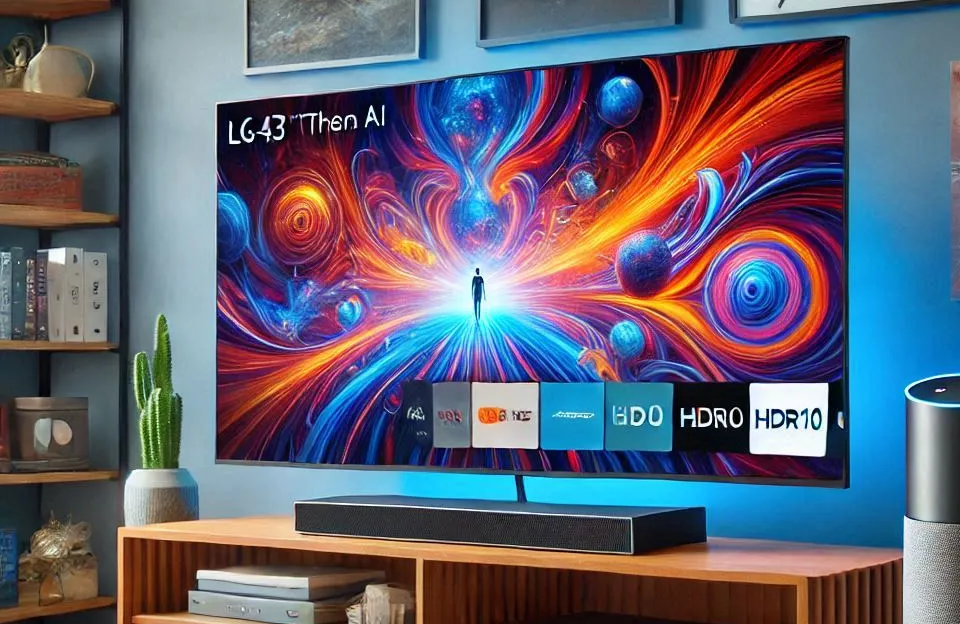Smart TV LG 43" ThinQ AI com Alexa e HDR10: Tecnologia de Ponta