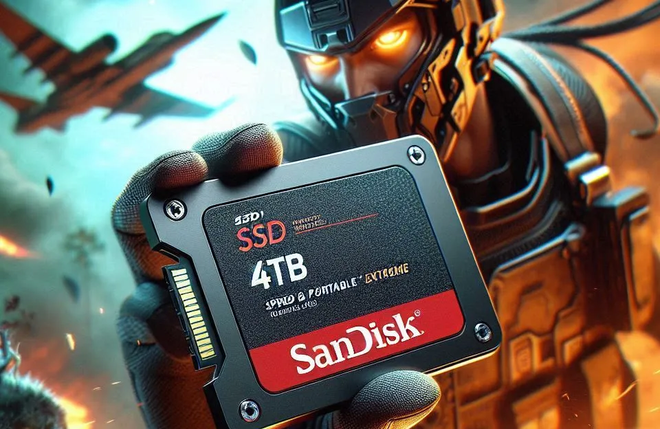 SanDisk SSD portátil 4TB Extreme - Velocidade e Durabilidade