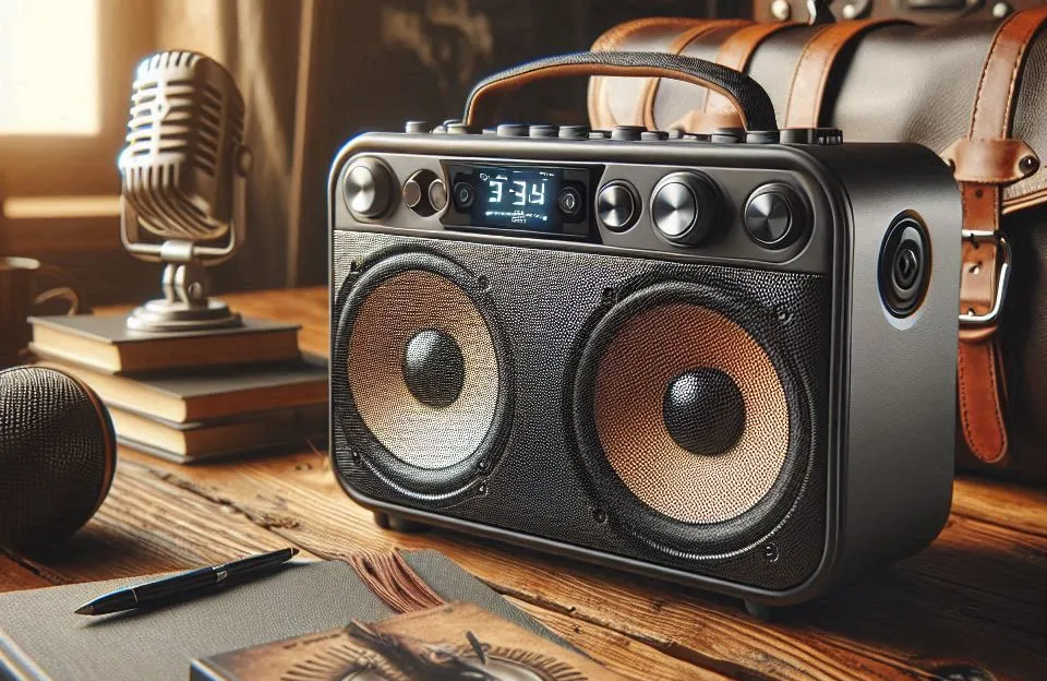 Caixa de Som Boombox AIWA BBS-02A: Som Potente e Estilo Moderno