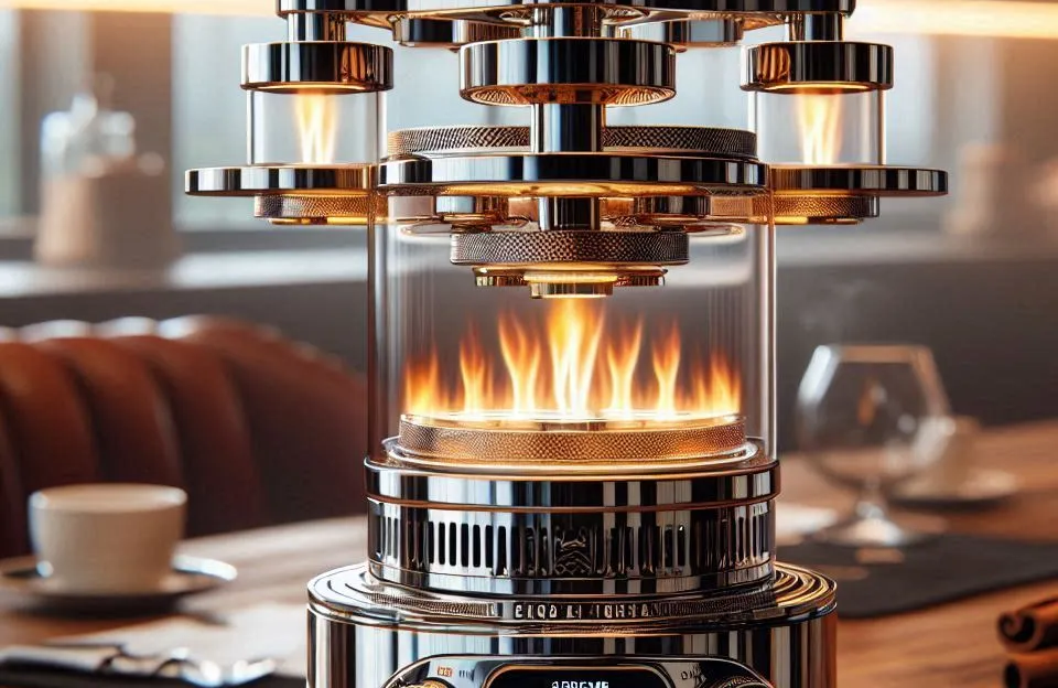 Fogão 4 Bocas Dako Supreme Timer Glass Titanium com Mesa de Vidro Bivolt