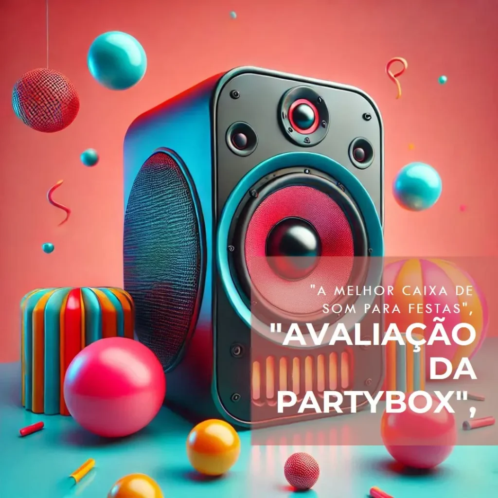 Caixa de Som Portátil Partybox 710 LED BT IPX4 800W com Microfone