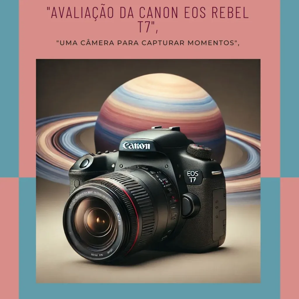 Câmera Canon EOS Rebel T7: Alta Qualidade em Fotos e Vídeos