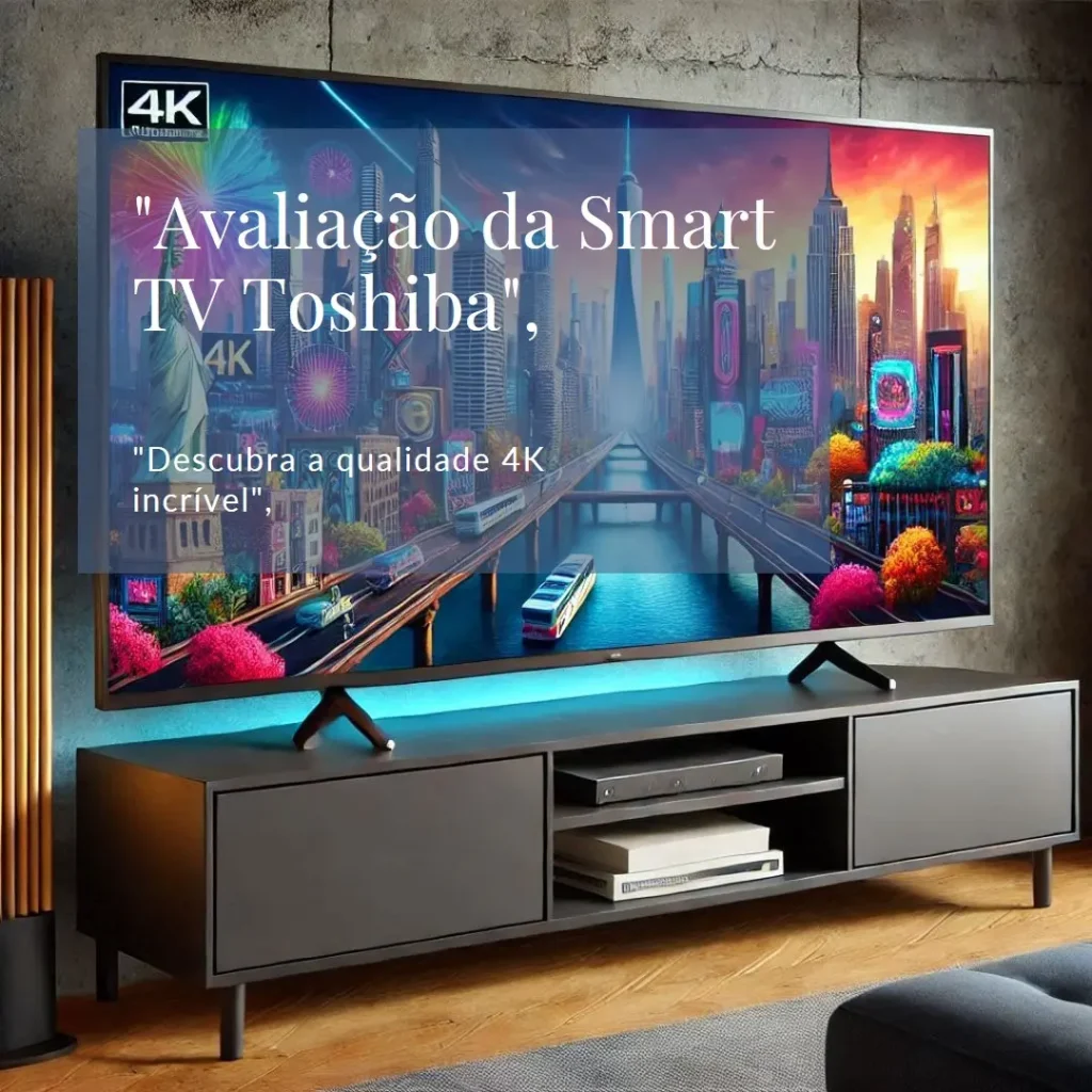Smart TV 65" Toshiba DLED 4K TB024M: Tecnologia e Estilo em um Só Produto