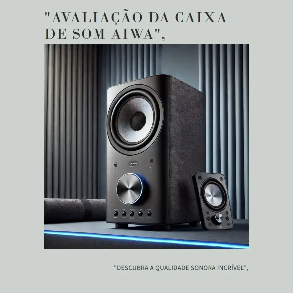 Caixa de Som PartyBox AIWA PB-06 Bluetooth 20H RGB USB TWS
