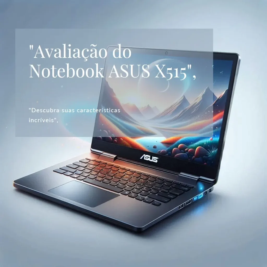 Notebook ASUS X515: Leve, Compacto e Funcional