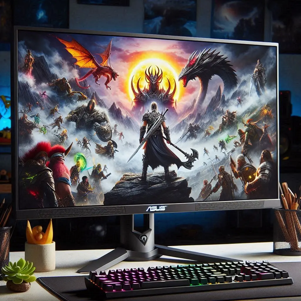 Monitor Gamer Asus 24'' Full HD 0.5ms 165Hz G-Sync VG248QG: Alta Performance e Imersão