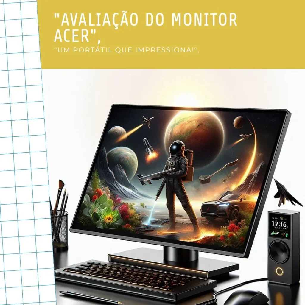 Monitor Acer Portátil Ultrafino PD193Q: Tela Dupla e Alta Portabilidade