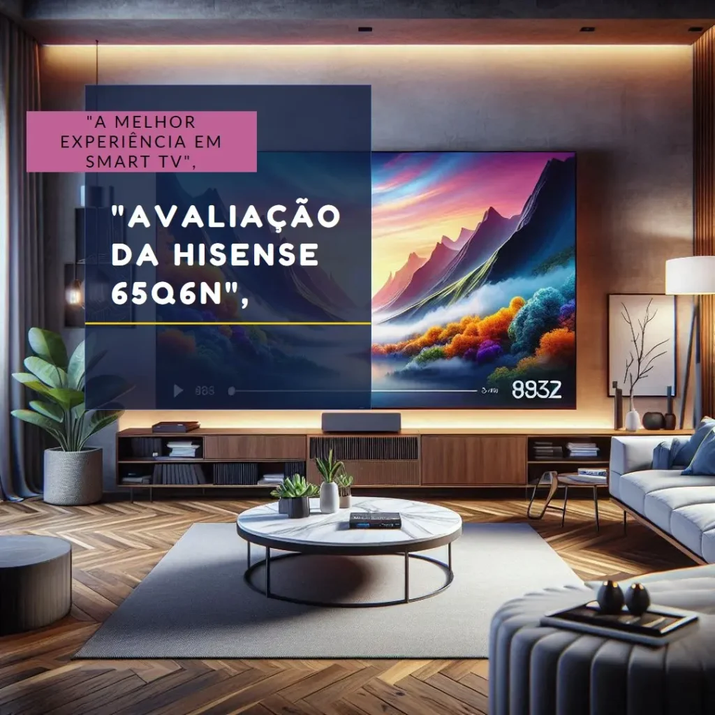 Hisense Smart TV UHD 4K QLED 65" com HDR10+ e Dolby Atmos