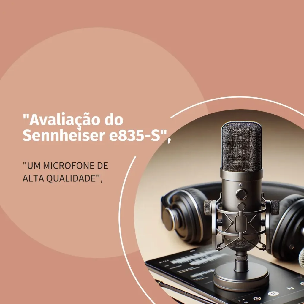 Sennheiser Pro Audio e835-S: Qualidade Superior em Microfones Dinâmicos