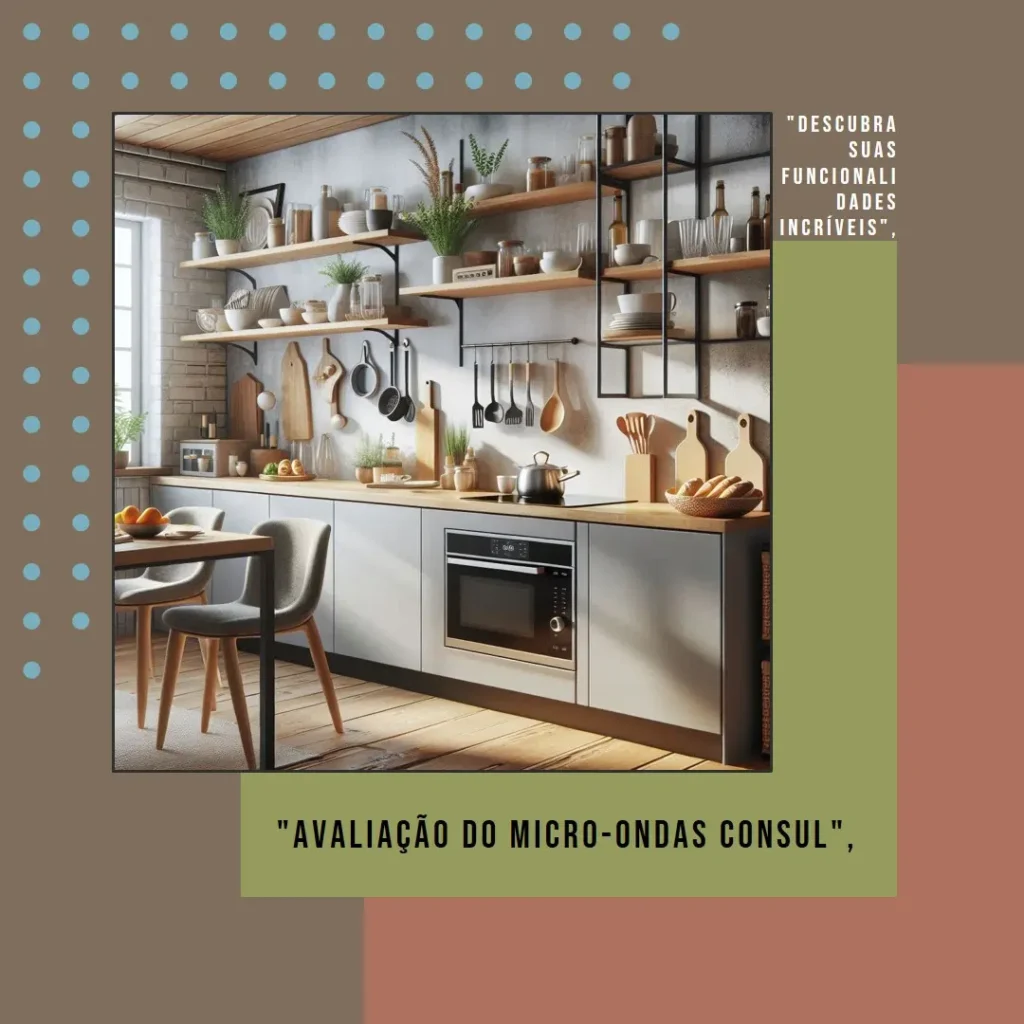 Micro-ondas Consul de Embutir 32 Litros com Design Moderno e Menu Fácil