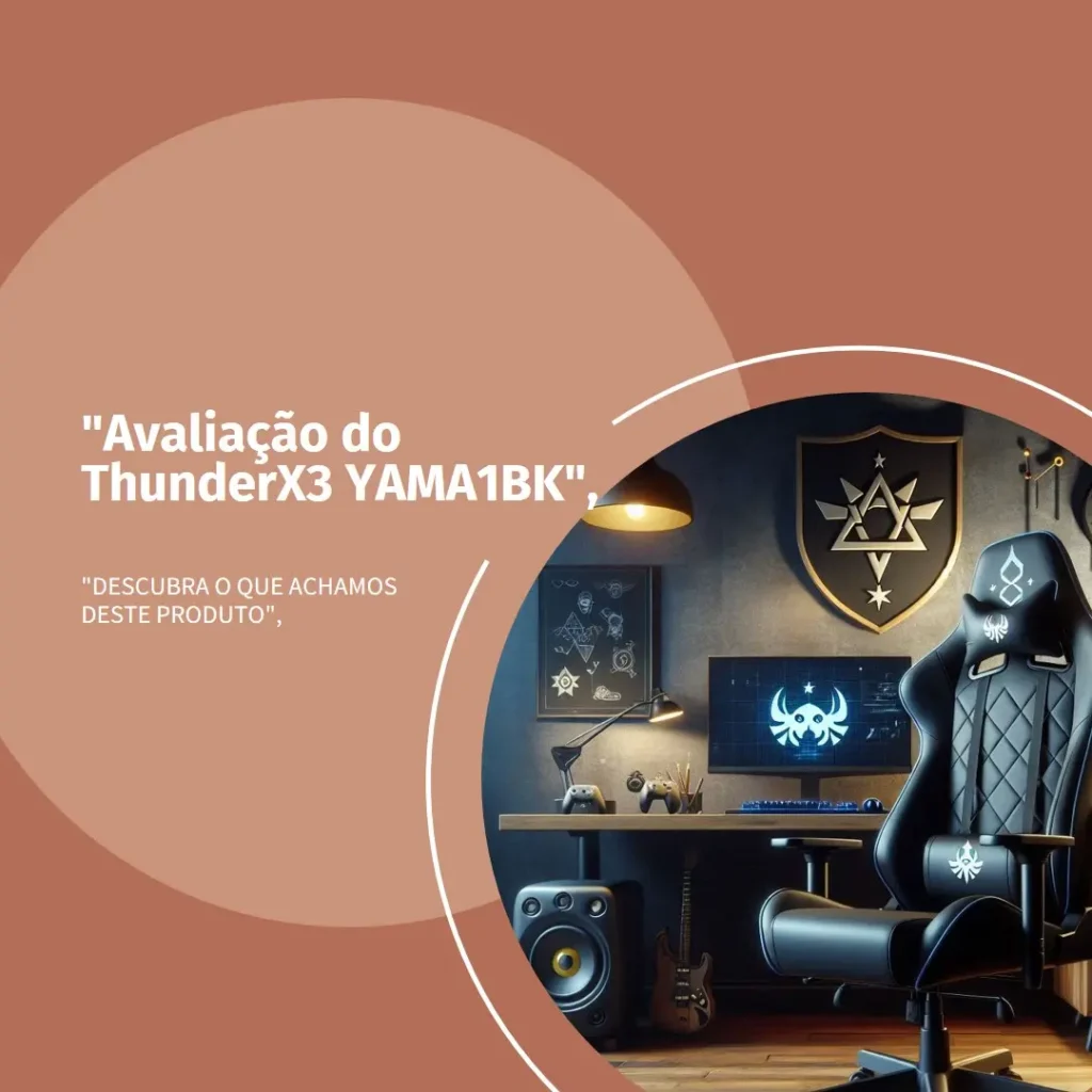ThunderX3 Cadeira Ergonomic YAMA1BK: Conforto e Estilo para Gamers