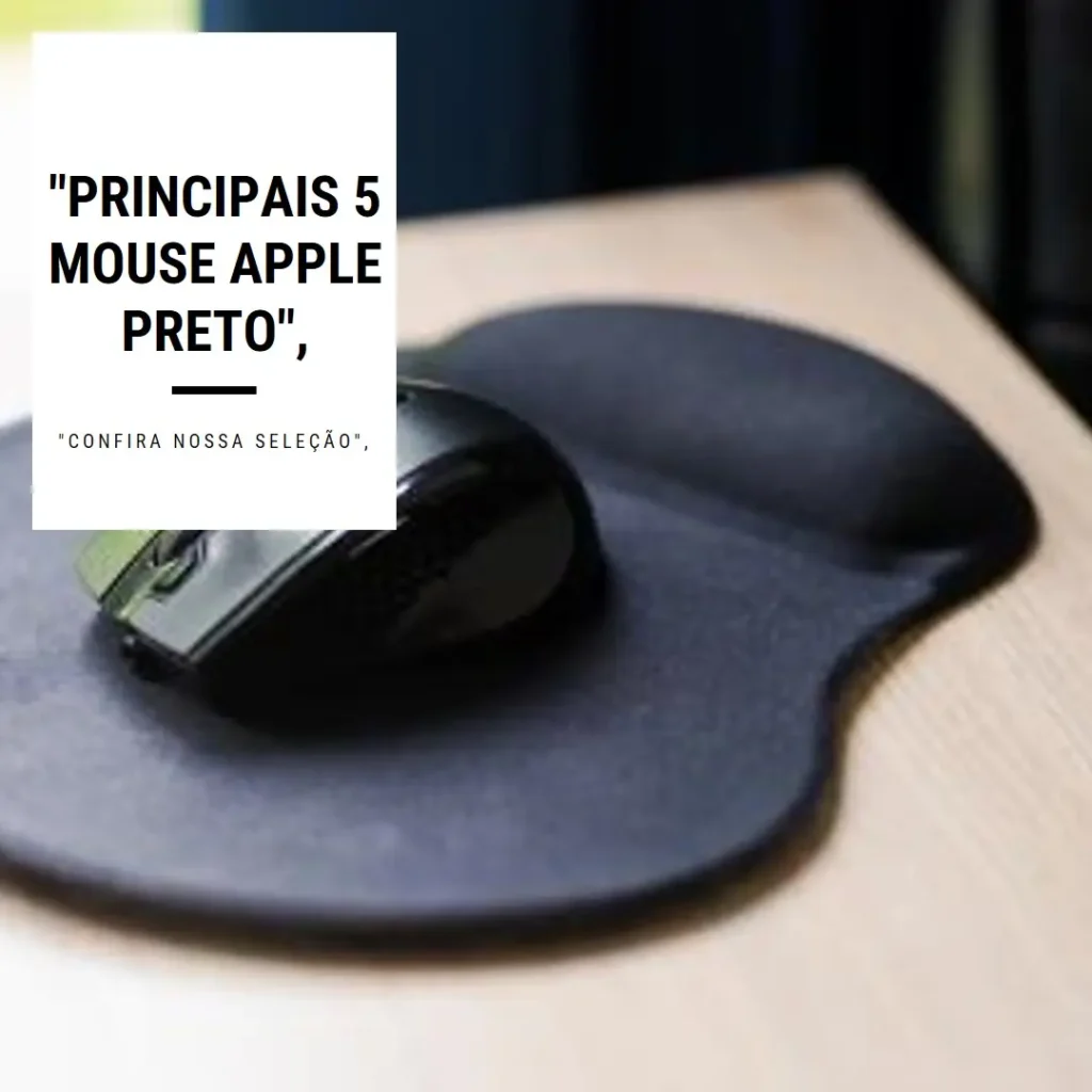 Principais 5 mouse Apple preto