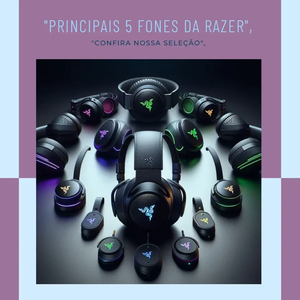 Principais 5 fone da Razer