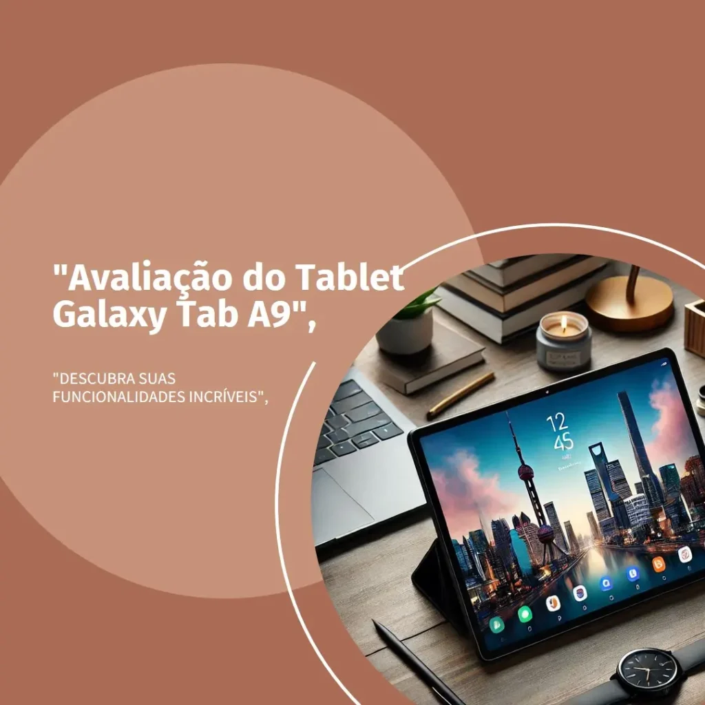 Tablet Galaxy Tab A9 8,7" 64GB EE 4G – Compacto e Versátil