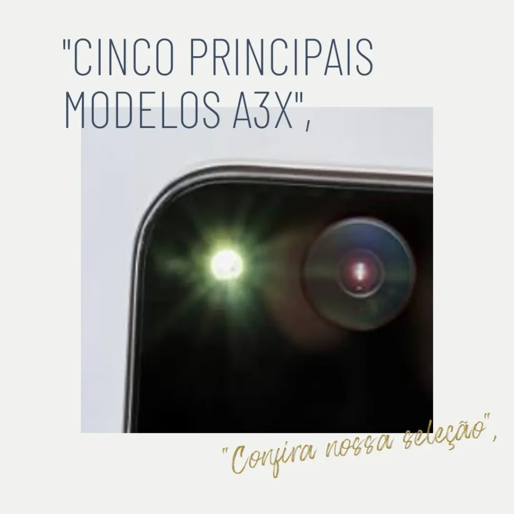 Cinco Principais Modelos de celular A3x Redmi