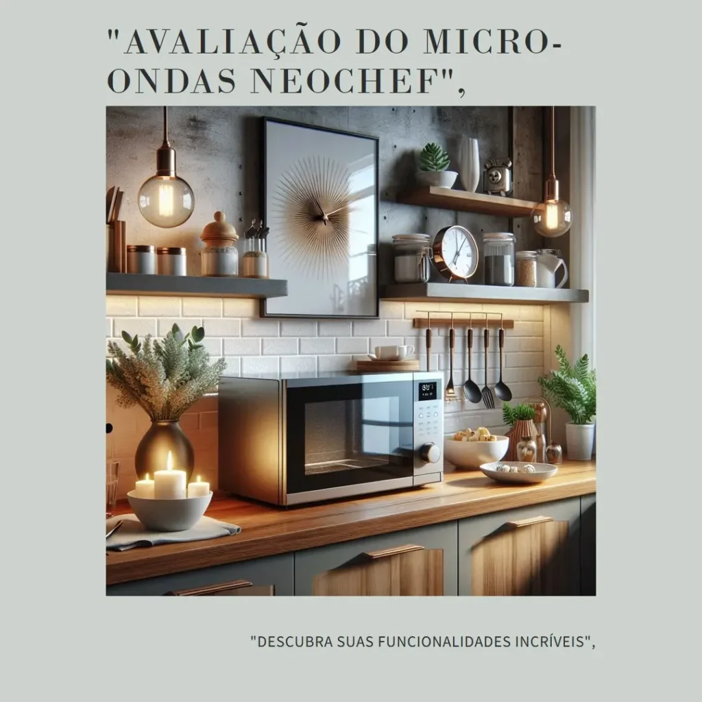 Micro-ondas Neochef Grill LG 30 Litros: Design Inovador, Limpeza Facilitada e Cozimento Perfeito