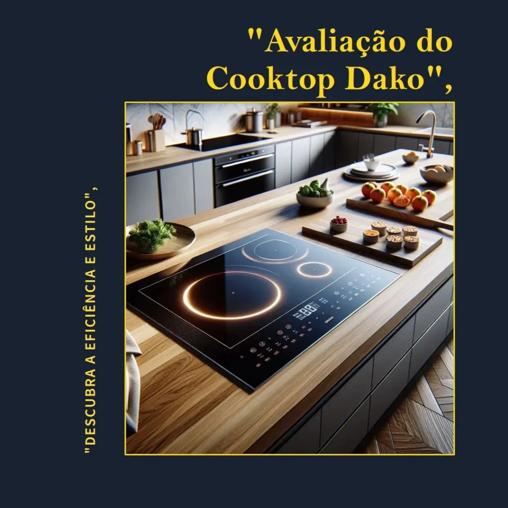 Cooktop de Indução 4 Bocas Preto com Trava de Segurança Dako Supreme 220v