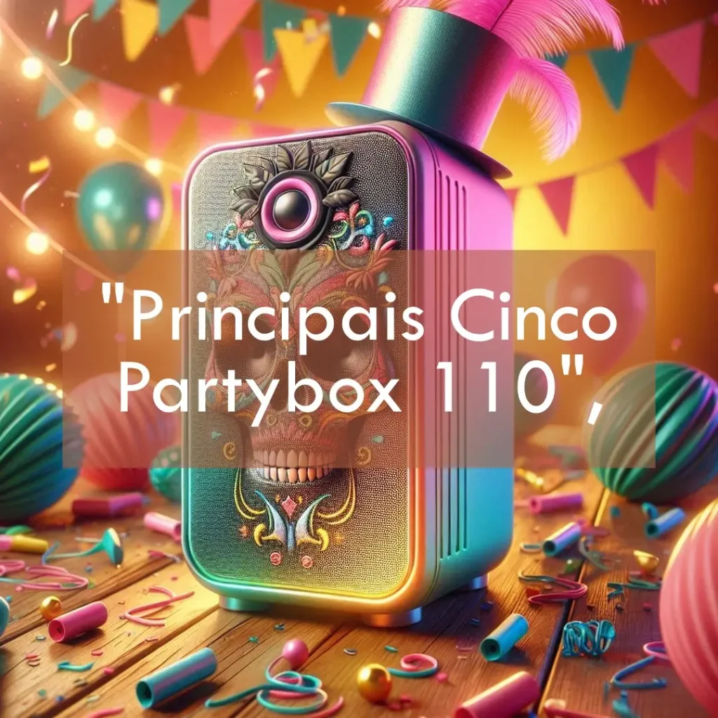 Principais Cinco partybox 110 JBL
