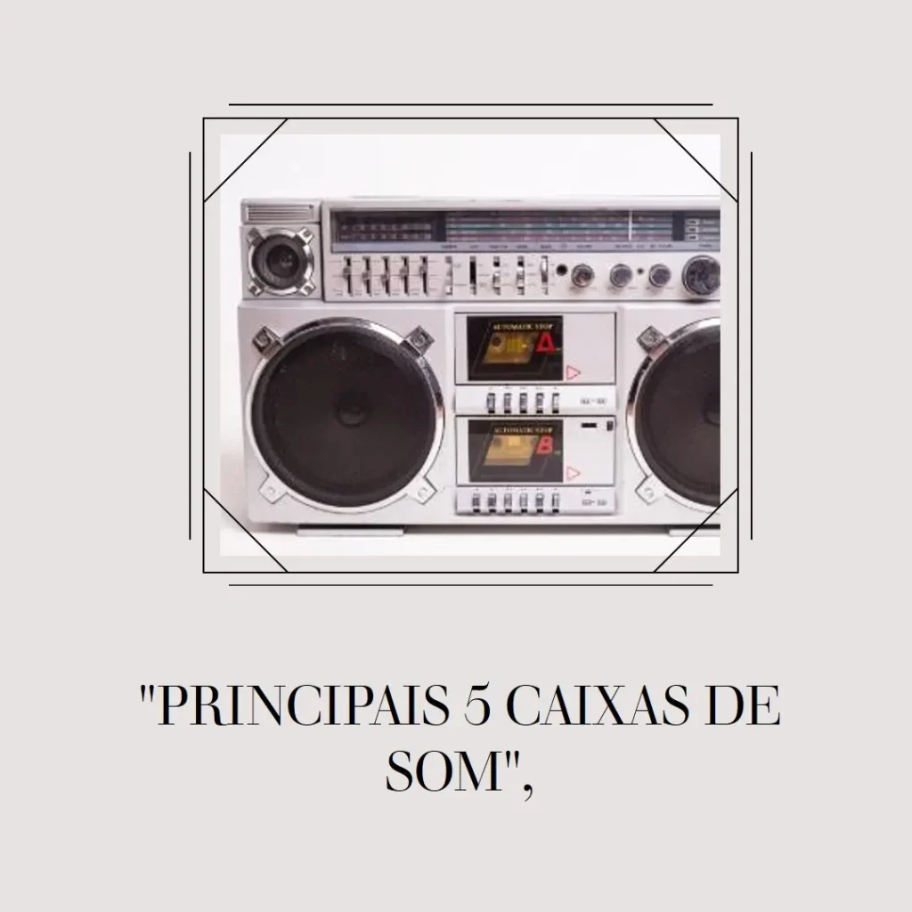Principais 5 caixa de som bluetooth JBL Boombox 3