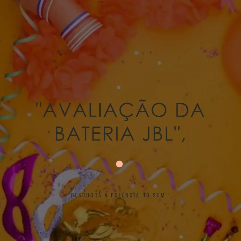 Bateria Substituível Compatível com JBL PartyBox e Xtreme