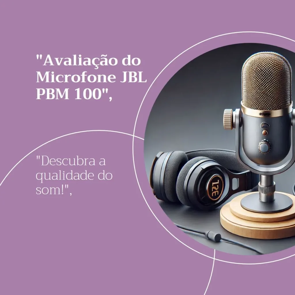 Microfone JBL PBM 100: Qualidade de Som e Durabilidade Excepcionais