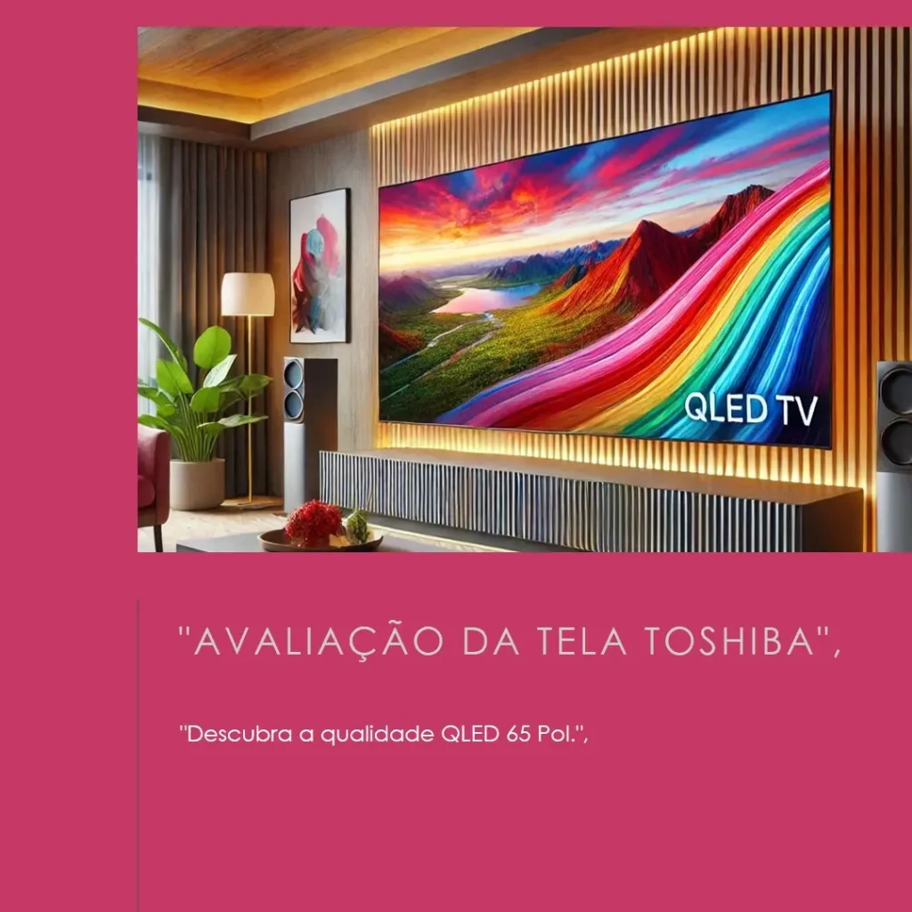 Tela Toshiba QLED 65 Pol. 65M550KB Quantum Dot 4K Smart VIDAA