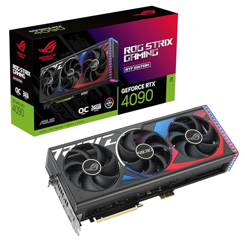 ASUS Placa gráfica ROG Strix GeForce RTX 4090 BTF OC Edition 24GB GDDR6X, NVIDIA GeForce RTX 4090