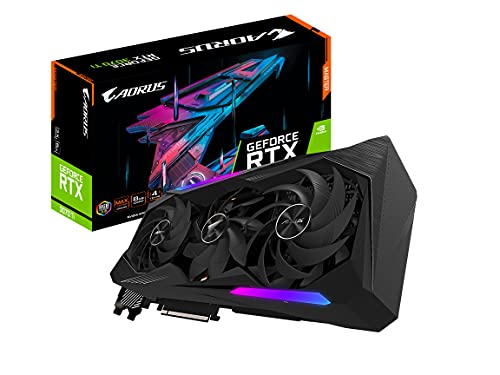 Gigabyte Placa gráfica AORUS GeForce RTX 3070 Ti Master 8G, resfriamento máximo coberto, placa de vídeo 8GB 256-bit GDDR6X, GV-N307TAORUS M-8GD