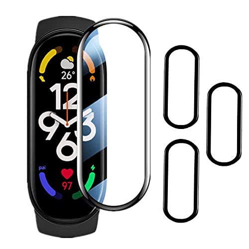 Kit Pacote 3 Películas 5D Nano Compatível com Mi Band 7 + Kit Aplicação