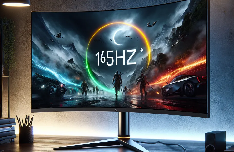 Sceptre Monitor Curvo de 24" para Jogos: 165Hz, FreeSync e G-Sync