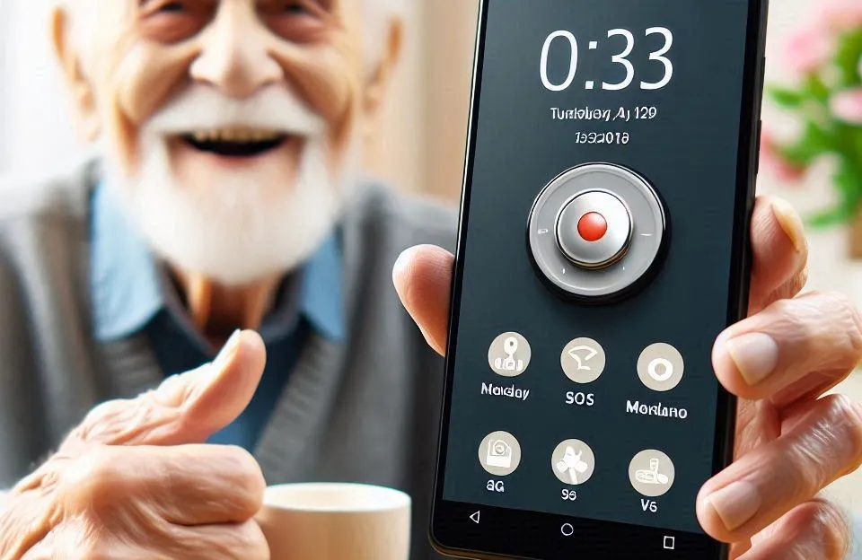 Smartphone para Idosos com 4G, Botão SOS e Tela de 5,45"