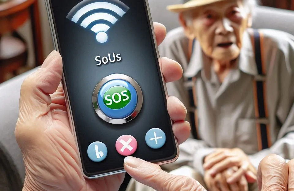 Smartphone do Idoso 4G com Letras Grandes e Botão SOS