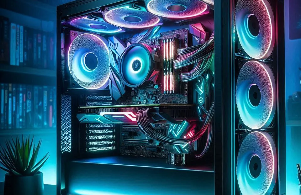 PC Gamer Hertz® Ryzen 7 5700X com Water Cooler 240mm, 32GB RAM, SSD 1TB e RTX 4060 8GB