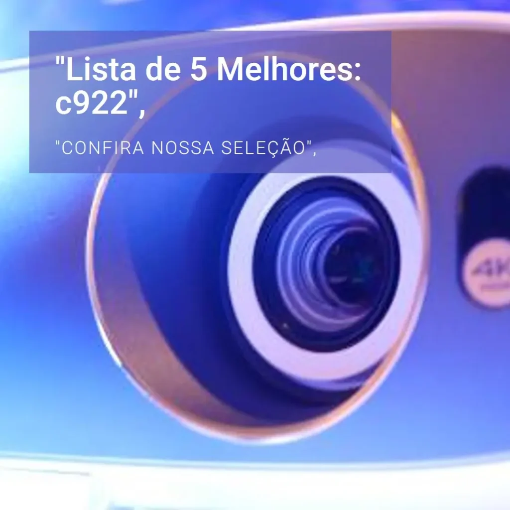 Lista de 5 Melhores: c922 webcam Logitech