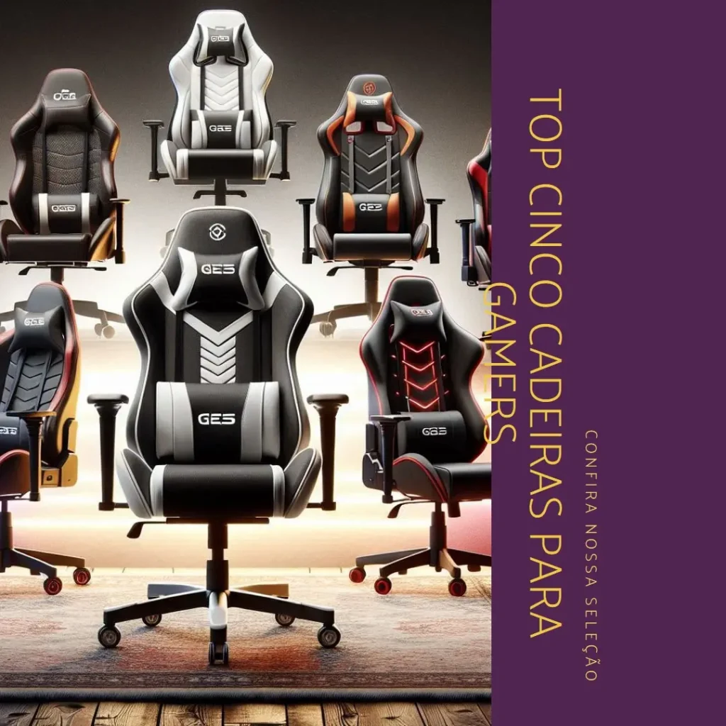 Top Cinco cadeiras para gamers