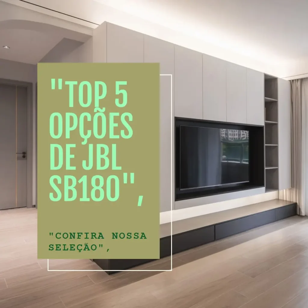Top 5 Opções de JBL sb180 soundbar