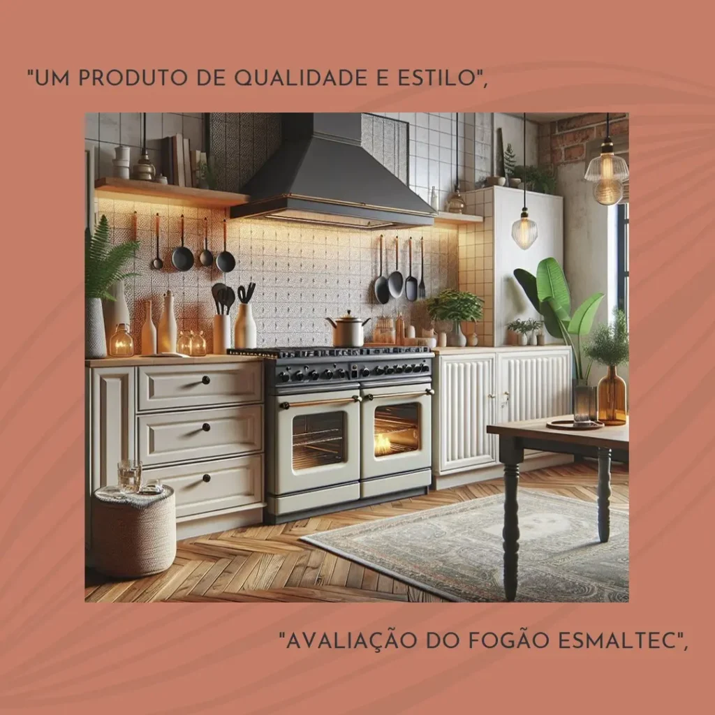 Fogão Piso 4 Bocas Esmaltec com Acendimento Automático